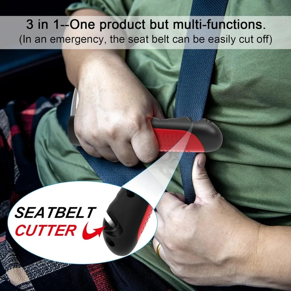Car Door Assist Handle 2 in 1 Multifunction Vehicle Support Handles Window Breaker Portable Automotive Car Handle Assist